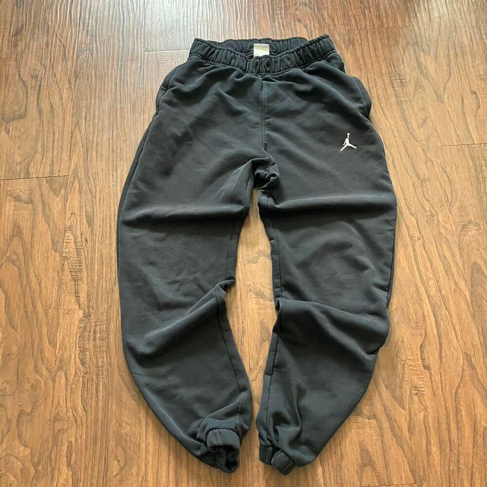 Jordan Men's Black and Grey Joggers-tracksuits